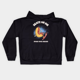 Skating Road Dog Squad Skate Or Die Kids Hoodie